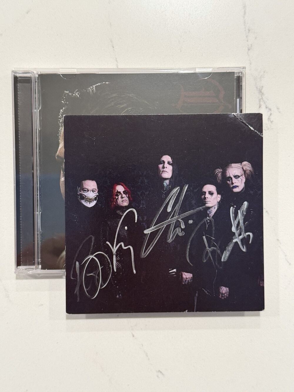 Motionless In White Decades CD SIGNED Card AUTOGRAPHED #3